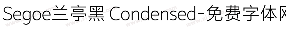 Segoe兰亭黑 Condensed字体转换